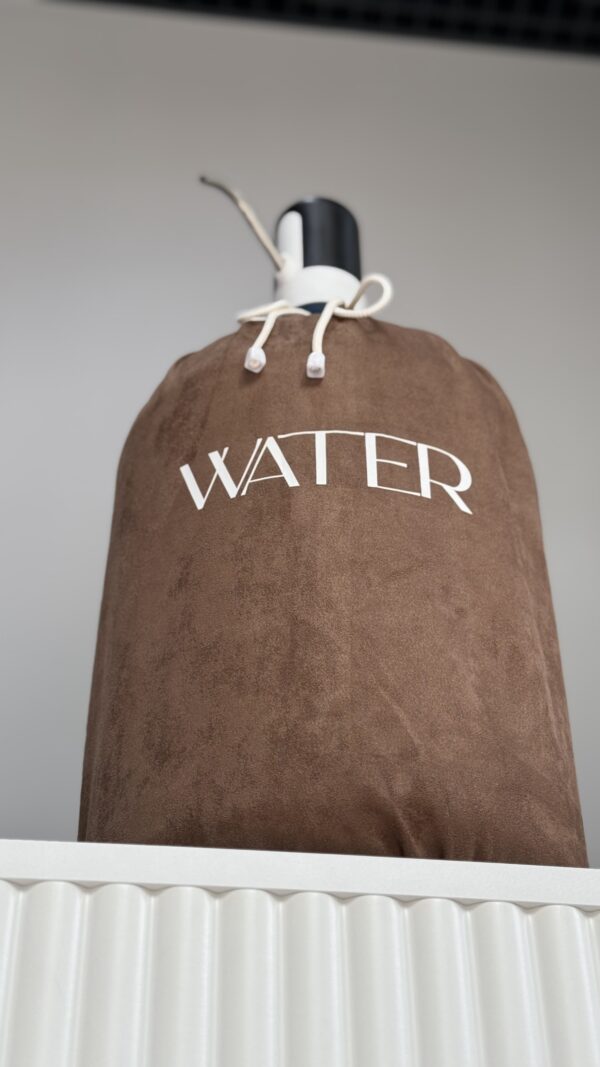 Коричневий чохол для бутля «WATER»(білим) - Зображення 4
